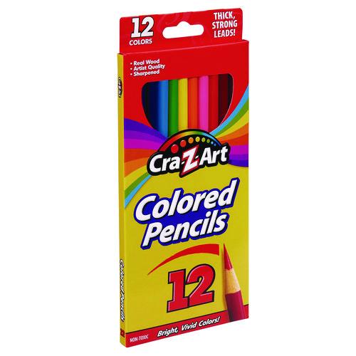 Image of Cra-Z-Art® 1040472 Colored Pencils, 12 Assorted Lead and Barrel Colors, 12/Set