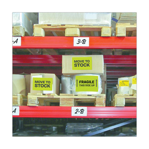 Image of Avery® 5940 High-Visibility Permanent Laser ID Labels, 8.5 x 11, Neon Green, 100/Box