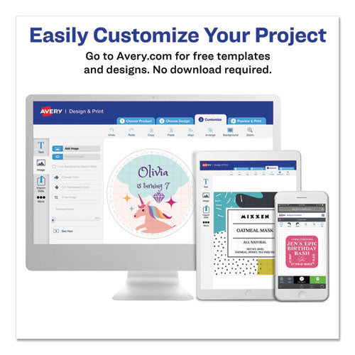 Image of Avery® 05978 High-Visibility Permanent Laser Id Labels, 2 X 4, Asst. Neon, 150/pack