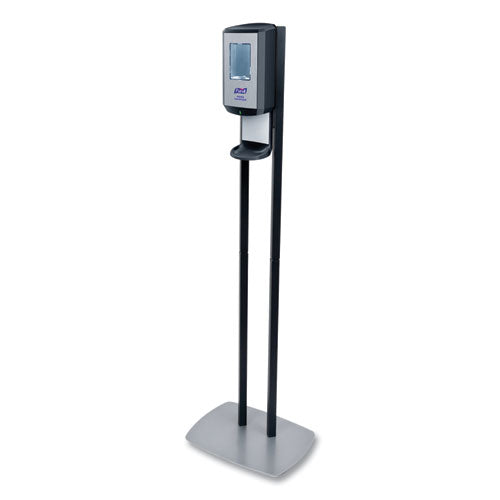 Image of PURELL® 7416-DS Cs6 Hand Sanitizer Floor Stand With Dispenser, 1,200 Ml, 13.5 X 5 X 28.5, Graphite/silver