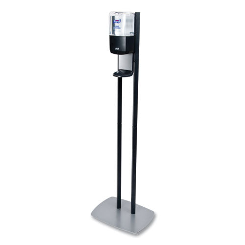 Image of PURELL® 7216-DS Es6 Hand Sanitizer Floor Stand With Dispenser, 1,200 Ml, 13.5 X 5 X 28.5, Graphite/silver