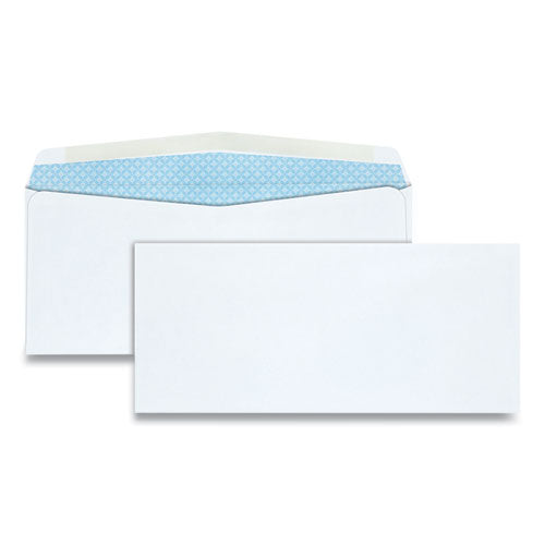 Image of Quality Park QUA90030 Security Tint Business Envelope, #10, Commercial Flap, Gummed Closure, 4.13 x 9.5, White, 500/Box