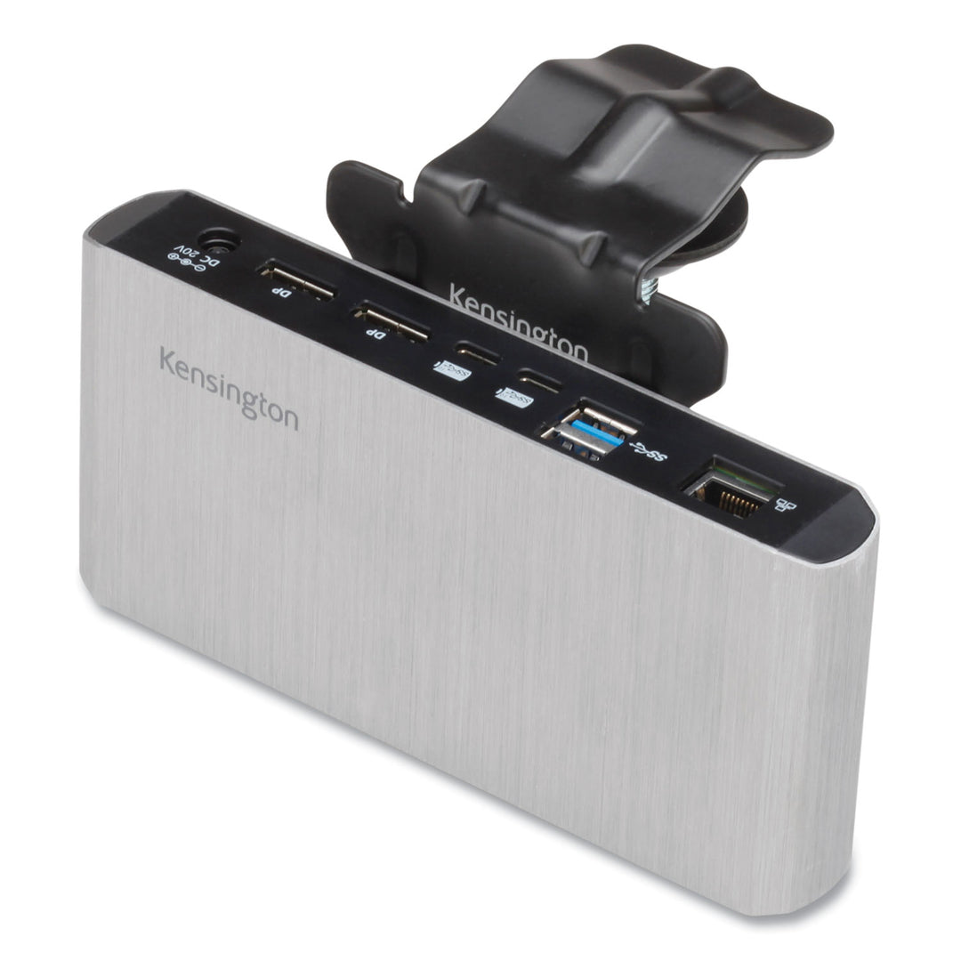 Image of Kensington® SKILCRAFT® Universal Docking Station - Thunderbolt 3 and USB-C - Dual 4K - Windows and Mac - with Mounting Bracket