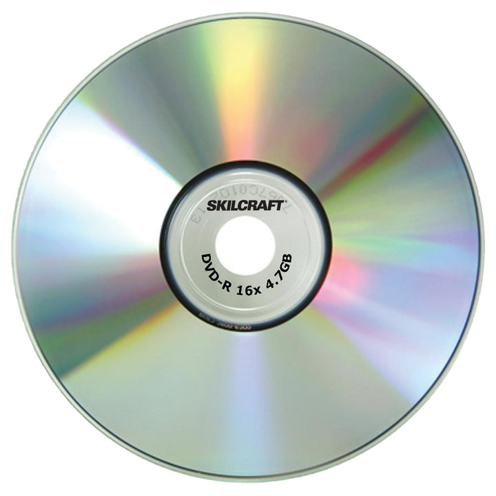 Image of SKILCRAFT® Media Disk Branded Attribute, DVD+RW, 4x, 25/Package, Case of 12 Packages