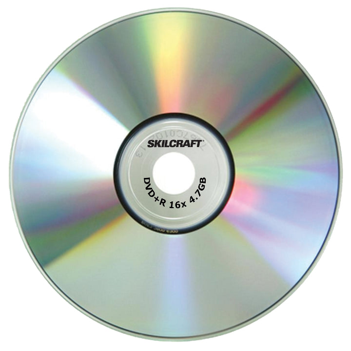 Image of SKILCRAFT® Media Disk Branded Attribute, DVD+RW, 16x, 25/PG