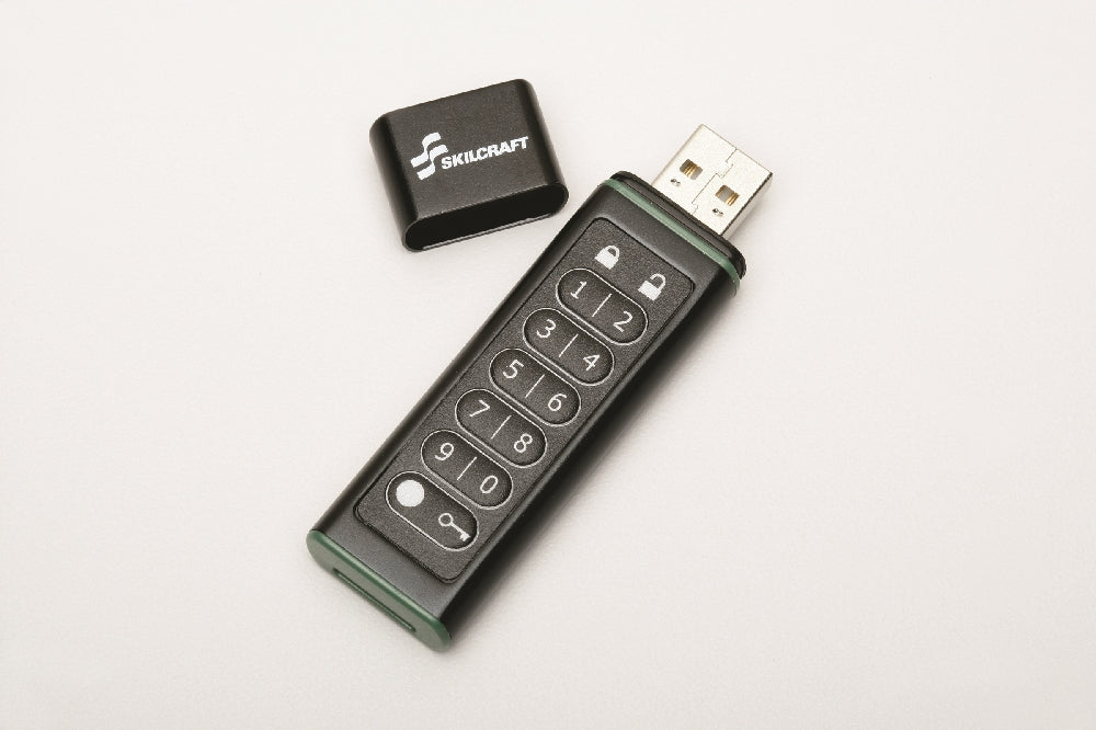 Image of SKILCRAFT® FIPS 140-2 Level 3 USB Flash Drive Validated, 16 GB, Case of 3