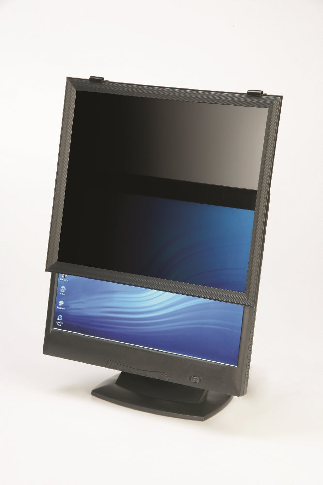 Image of SKILCRAFT® Privacy Shield® Privacy Filter Frame Made with 3M Materials, 20" Widescreen, 20" D x 17-7/16" W x 9-13/16" H