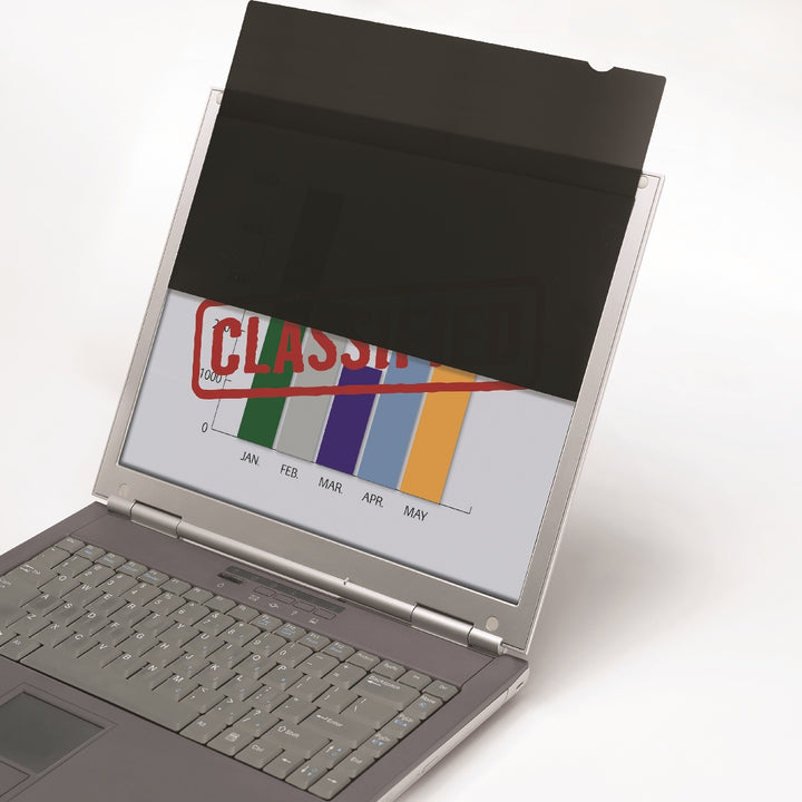 Image of SKILCRAFT® Privacy Shield® Privacy Filter, Made with 3M Materials, 23.8" Widescreen, 23-4/5" D, 20-3/4" W x 11-11/16" H