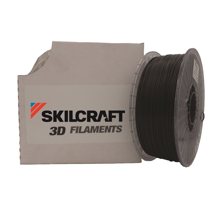 Image of SKILCRAFT® 3D Printer Filament, Polylactic Acid, 1.75mm filament on a 1kg spool, Black