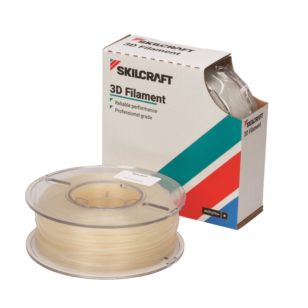 Image of SKILCRAFT® 3D Printer Filament - Polylactic Acid (PLA) - 2.85mm on a 1kg spool - Natural