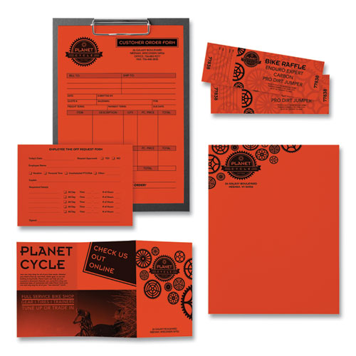 Image of Astrobrights® 22561 Color Paper, 24 lb Bond Weight, 8.5 x 11, Orbit Orange, 500 Sheets/Ream