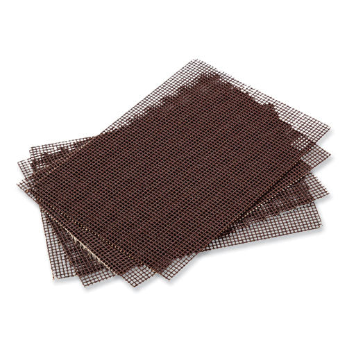 Image of AmerCareRoyal® GS1020 Griddle Screen, Aluminum Oxide, 4 X 5.5, Brown, 20/pack, 10 Packs/carton
