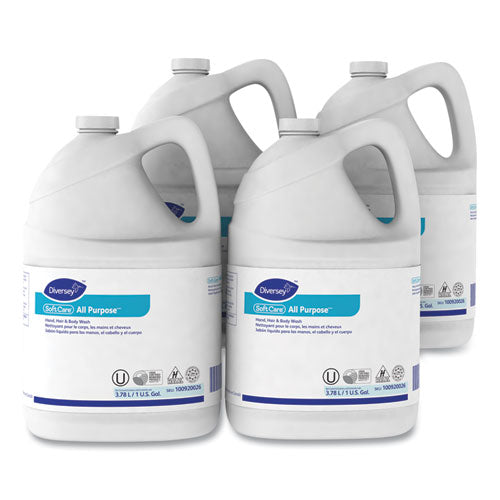 Image of Diversey 100920026 Soft Care All Purpose Liquid Refill, Gentle Floral Scent, 1 gal, 4/Carton