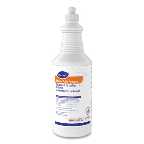 Image of Diversey 101109759 Tannin Stain Remover, 32 Oz Bottle, Fruity, 6/ct