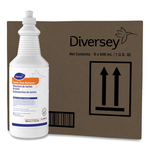 Image of Diversey 101109759 Tannin Stain Remover, 32 Oz Bottle, Fruity, 6/ct