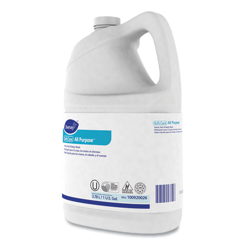 Image of Diversey 100920026 Soft Care All Purpose Liquid Refill, Gentle Floral Scent, 1 gal, 4/Carton