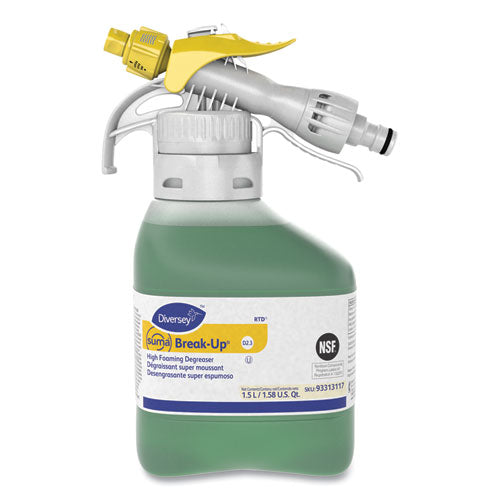 Image of Diversey 93313117 Suma Break-Up Heavy-Duty Foaming Grease-Release Cleaner, 1,500 Ml Bottle, 2/carton