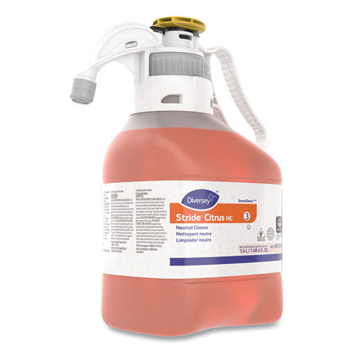 Image of Diversey 95122613 Stride Neutral Cleaner, Citrus Scent, 1.4 L SmartDose, 2/Carton