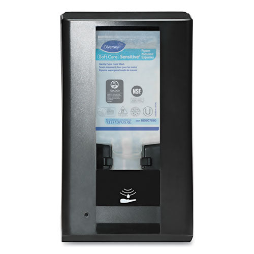 Image of Diversey D6205550 Intellicare Hybrid Dispenser For Soap/sanitizer, 1,200 Ml/1,300 Ml, 13.38 X 13.39 X 12.24, Black