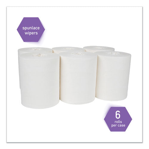 Image of WypAll® 53850 Power Clean Wipers for Disinfectants, Sanitizers and Solvents WetTask Customizable Wet Wiping System 250/Roll, 6 Roll/Carton