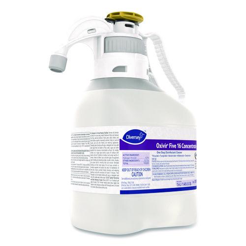 Image of Diversey 5019296 Oxivir Five 16 Concentrate One Step Disinfectant Cleaner, 1.4 L SmartDose, 2/Carton