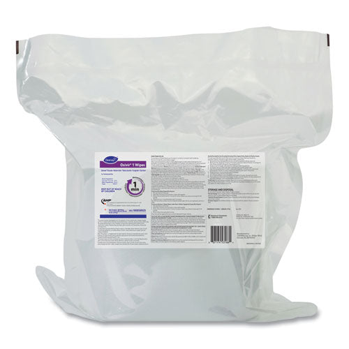 Image of Diversey 100850925 Oxivir 1 Wipes, 1-Ply, 11 x 12, Cherry Almond Scent, 160/Refill Pack, 4 Packs/Carton