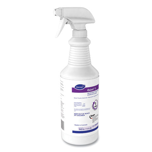 Image of Diversey 100850916 Oxivir 1 Rtu Disinfectant Cleaner, 32 Oz Spray Bottle, 12/carton