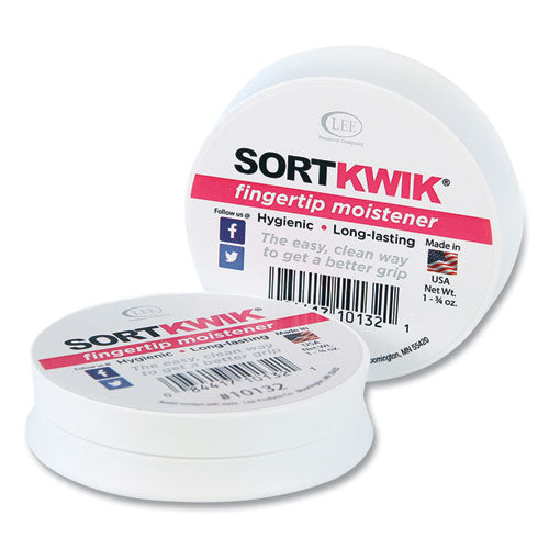 Image of LEE 10132 Sortkwik Fingertip Moisteners, 1.75 oz, Pink, 2/Pack