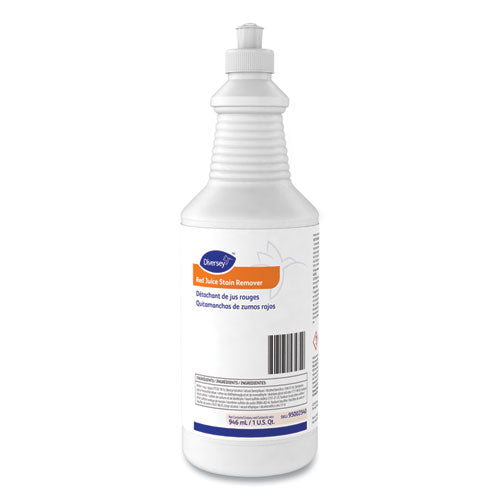 Image of Diversey 95002540 Red Juice Stain Remover, 32 Oz Bottle, 6 Bottles/carton