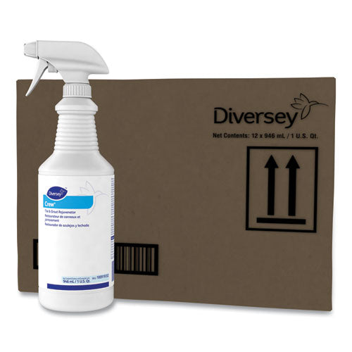 Image of Diversey 101104392 Crew Tile And Grout Rejuvenator, 32 Oz Spray Bottle, 12/carton