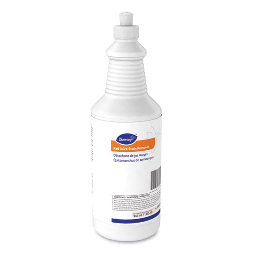 Image of Diversey 95002540 Red Juice Stain Remover, 32 Oz Bottle, 6 Bottles/carton