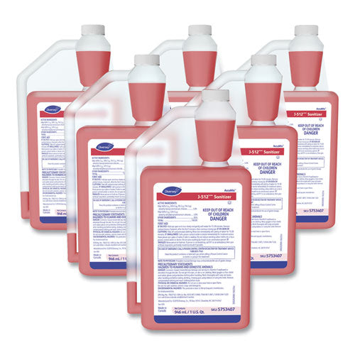 Image of Diversey 5753407 J-512tm/mc Santizer, 32 Oz Accumix Bottle, 6/carton