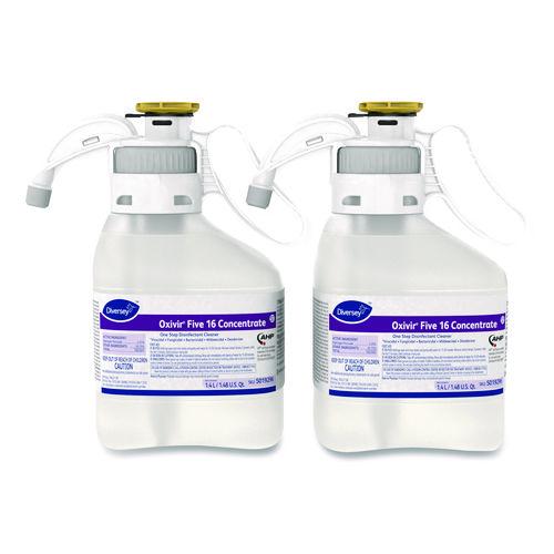 Image of Diversey 5019296 Oxivir Five 16 Concentrate One Step Disinfectant Cleaner, 1.4 L SmartDose, 2/Carton