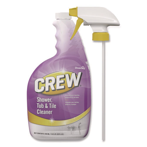 Image of Diversey CBD540281 Crew Shower, Tub And Tile Cleaner, Liquid, 32 Oz, 4/carton