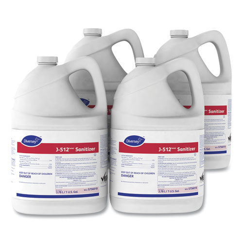 Image of Diversey 5756018 J-512tm/mc Sanitizer, 1 Gal Bottle, 4/carton