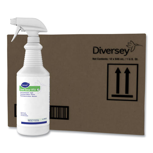 Image of Diversey 04439. Good Sense Rtu Liquid Odor Counteractant, Apple Scent, 32 Oz Spray Bottle