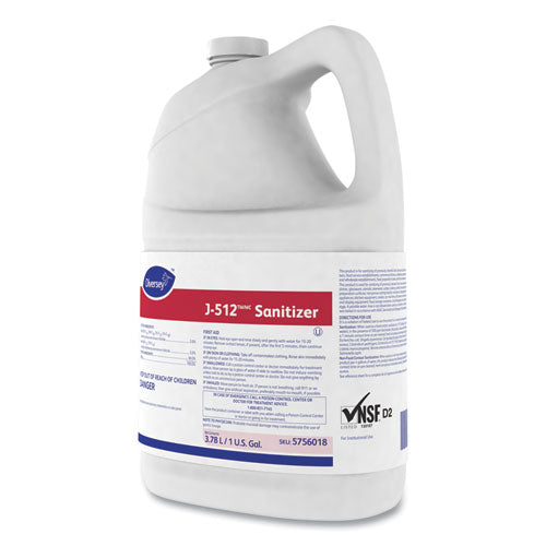 Image of Diversey 5756018 J-512tm/mc Sanitizer, 1 Gal Bottle, 4/carton