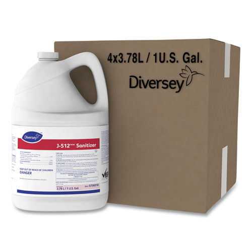 Image of Diversey 5756018 J-512tm/mc Sanitizer, 1 Gal Bottle, 4/carton