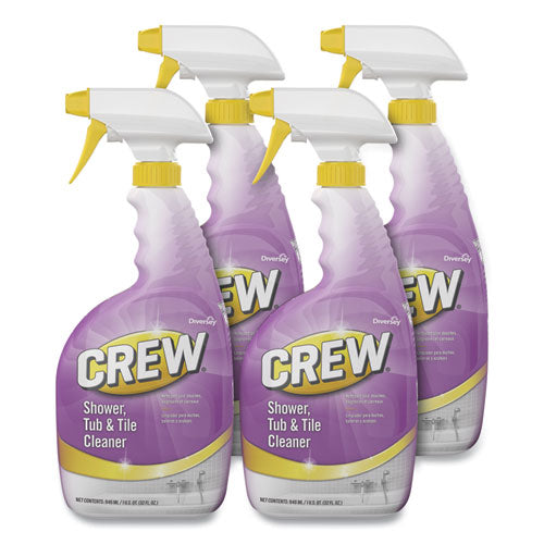 Image of Diversey CBD540281 Crew Shower, Tub And Tile Cleaner, Liquid, 32 Oz, 4/carton