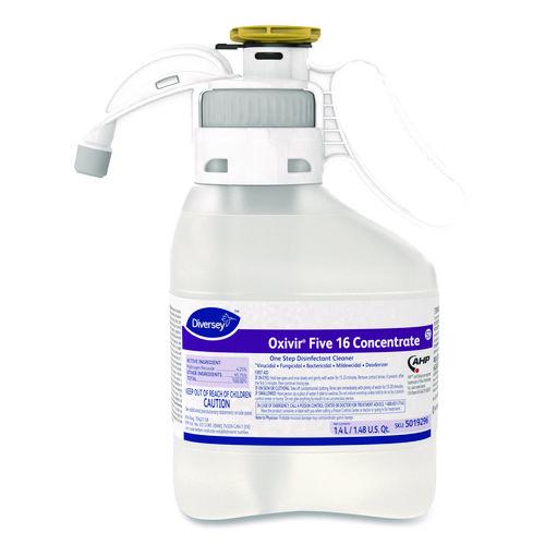 Image of Diversey 5019296 Oxivir Five 16 Concentrate One Step Disinfectant Cleaner, 1.4 L SmartDose, 2/Carton