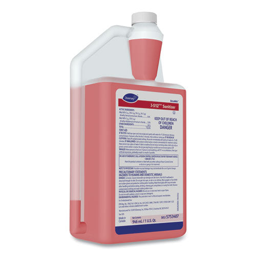 Image of Diversey 5753407 J-512tm/mc Santizer, 32 Oz Accumix Bottle, 6/carton