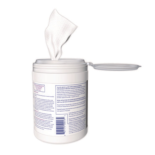 Image of Diversey 4599516 Oxivir TB Disinfectant Wipes, 7 x 6, White, 160/Canister, 12 Canisters/Carton