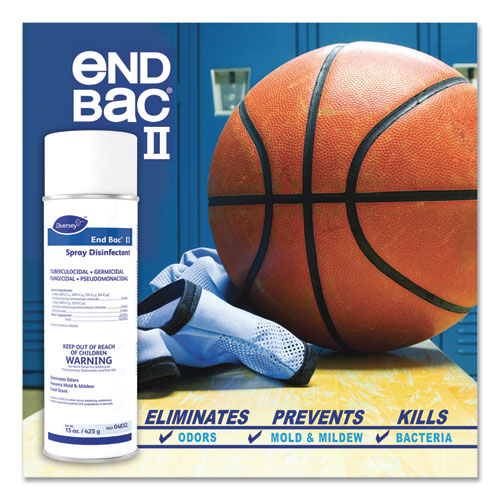 Image of Diversey 04832. End Bac Ii Spray Disinfectant, Fresh Scent, 15 Oz Aerosol Spray, 12/carton