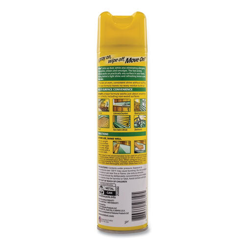 Image of Diversey CB508171 Endust Multi-Surface Dusting And Cleaning Spray, Lemon Zest, 12.5 Oz Aerosol Spray, 6/carton
