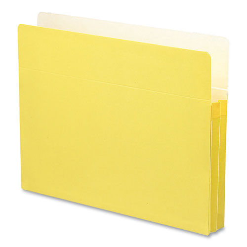 Image of Smead 73223 Colored File Pockets, 1.75" Expansion, Letter Size, Yellow