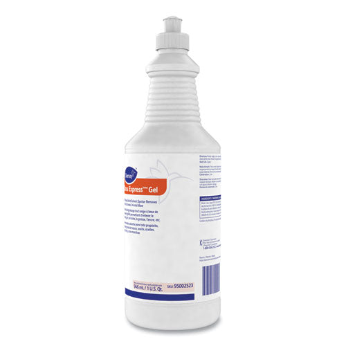 Image of Diversey 95002523 Citrus Express Gel Spotter, Citrus Scent, 32 Oz Squeeze Bottle, 6/carton