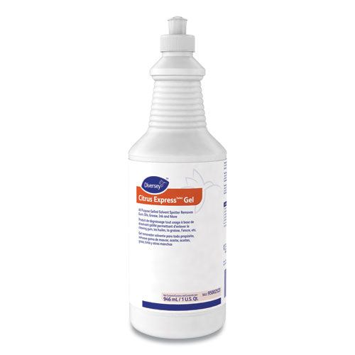 Image of Diversey 95002523 Citrus Express Gel Spotter, Citrus Scent, 32 Oz Squeeze Bottle, 6/carton