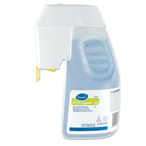 Image of Suma® 94977476 Supreme Concentrated Pot And Pan Detergent, Floral, 2.6 Qt Optifill System Refill