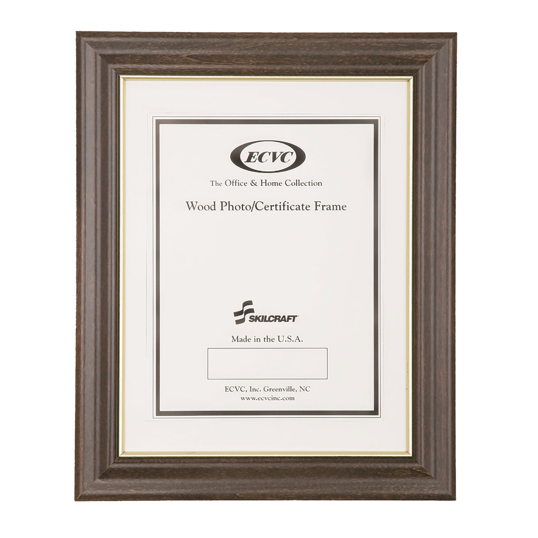 Image of SKILCRAFT® Style C, Walnut Stained Picture Frame, 18" x 24", Box of 6