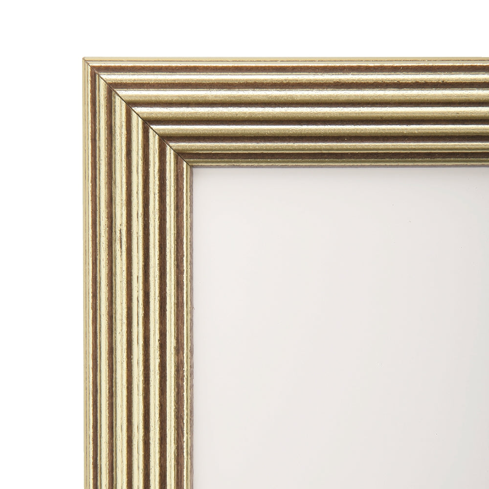 Image of SKILCRAFT® Style D, Antique Gold Picture Frame, Velcro Hanger, Easel Back, 11" x 14"